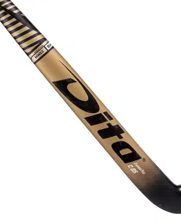 hokej Hokejka pre skúsených dospelých hráčov mid bow 85% karbón Compotec C85 čierno-zlatá