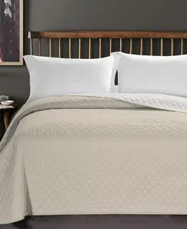 Prikrývky na spanie DecoKing Prehoz na posteľ Axel béžová, 220 x 240 cm