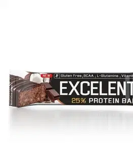 Proteínové tyčinky Nutrend Excelent Protein Bar 85 g čokoládový nugát & brusnice