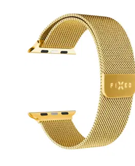 Príslušenstvo k wearables FIXED Mesh Nerezový remienok pre Apple Watch 38/40/41 mm, zlatý