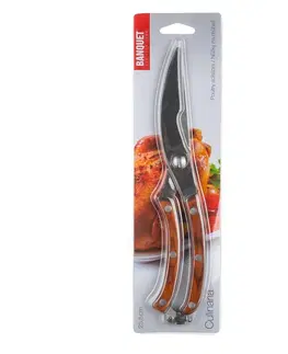 Kuchynské nože BANQUET Nůžky na drůbež CULINARIA 25,5 cm, dřevěné rukojeti