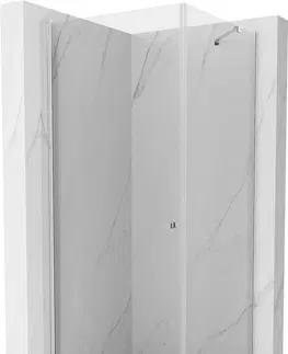 Vane MEXEN/S - Pretória sprchovací kút 70x70 cm, transparent, chróm + sprchová vanička vrátane sifónu 852-070-070-01-00-4070