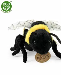 Plyšáci Rappa Plyšová včela, 16 cm ECO-FRIENDLY