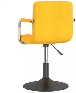 Kancelárske stoličky Otočná stolička kov / zamat Dekorhome Tmavo zelená