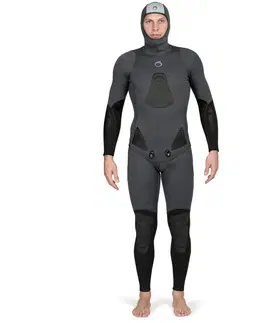 bundy a vesty Pánska potápačská neoprénová bunda SPF 100 3 mm na podmorský rybolov