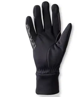 rukavice Dámske teplé jazdecké rukavice 100 Warm čierne