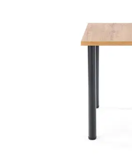 Jedálenské stoly HALMAR Modex 2 90 jedálenský stôl dub wotan / čierna