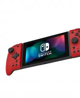 Príslušenstvo k herným konzolám HORI Split Pad Pro ovládač pre konzoly Nintendo Switch, vulkanická červená NSW-300U