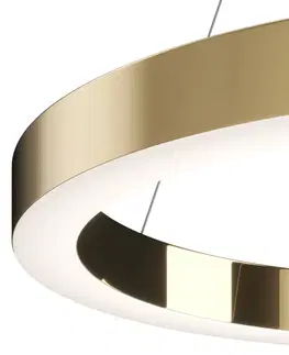 Závesné svietidlá Maytoni Závesné svietidlo Maytoni Saturno LED, kruhový tvar, mosadz