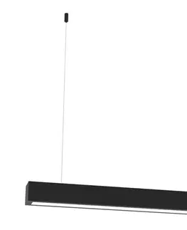 Svietidlá  Luster na lanku LUNGO T8 1xG13/9W/230V čierna 