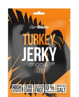 Zdravé potraviny Turkey Jerky - GymBeam 50 g Original