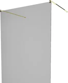 Sprchové dvere MEXEN/S - KIOTO samostatne stojaca sprchová zástena 100 x 200, grafit, zlatá 800-100-002-50-40