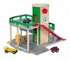 Hračky - autodráhy a garáže pre autíčka BRIO - Poschodové parkovacie garáže s výťahom
