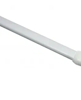 Závesy Vitrážna tyč rozťažná, plochá 11 mm biela, 60 - 90 cm