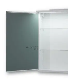 Kúpeľňový nábytok HOPA - Vrchný zrkadlová skrinka NICE s LED osvetlením - Rozmery skriniek - 40 × 64 × 15 cm OLNNIC40