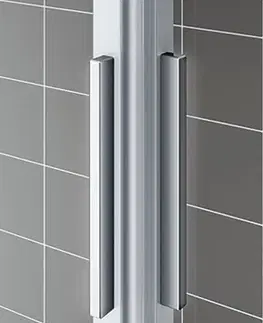 Sprchovacie kúty Kermi Cada XS /rohový vstup/ bezbariérové posuvné dvere 900x2000, číre sklo clean, profil strieborný lesk PRAVÝ CKC2R09020VPK