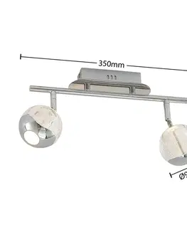 Bodové svetlá Lucande Lucande Kilio stropné LED svietidlo, 2-pl., chróm