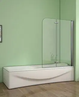 Sprchové dvere H K - Vaňová zástena S22 110x140cm - dvojdielna sklopná, číre sklo SE-S22-110