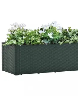 Kvetináče a truhlíky Záhradný vyvýšený kvetináč 100x43x33 cm PP Dekorhome Zelená