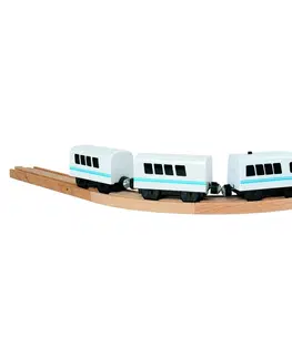 Drevené vláčiky Bino Vysokorýchlostný vlak na batérie, 35 cm