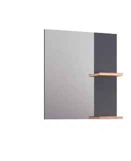 Kúpeľňové zrkadlá s poličkou Zrkadlo Legar 60 anthracite