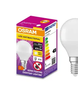 LED osvetlenie Osram LED Antibakteriálna žiarovka P40 E14/4,9W/230V 2700K - Osram 