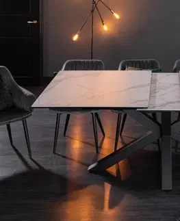 Jedálenské stoly Rozkladací jedálenský stôl EUFEMOS Dekorhome Betón
