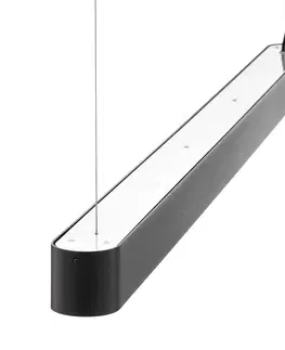 Závesné svietidlá Euluna Závesné svetlo Soft graphite 125 cm