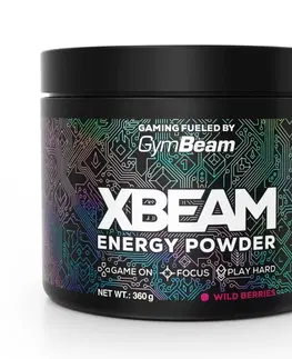Práškové pumpy XBEAM Energy Powder - GymBeam 360 g Green Apple