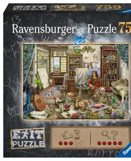 Hračky puzzle RAVENSBURGER - Exit Puzzle: Umelecké Štúdio 759 Dielikov