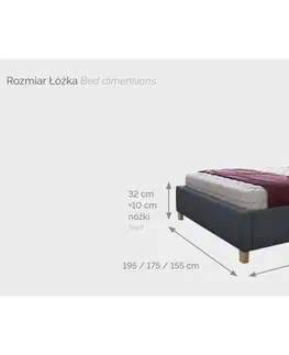 Postele Confy Dizajnová posteľ Amara 180 x 200 - 