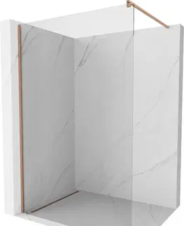 Sprchové dvere MEXEN/S - KiotoSprchová zástena WALK-IN 180 x 200, transparent 8 mm, meď kartáčovaná 800-180-101-65-00