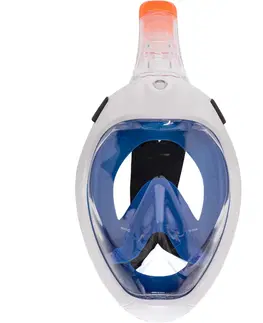šnorchl Súprava na šnorchlovanie: maska Easybreath 500 a plutvy modré