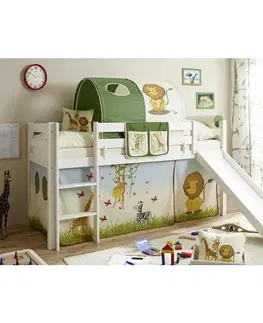 Vyvýšené detské postele Posteľ s priestorom na hru Manuel Záves Safari