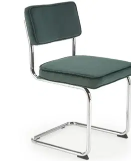 Čalúnené stoličky Stolička W150 zelená