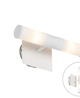 Nastenne lampy Moderné kúpeľňové nástenné svietidlo biele IP44 2-svetlo - Vaňa