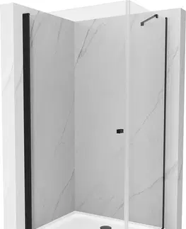 Vane MEXEN/S - Pretória sprchovací kút 70x90, transparent, čierna + sprchová vanička vrátane sifónu 852-070-090-70-00-4010B