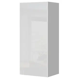 Kuchynské skrinky visiace Kuchynská skrinka Infinity V9-40-1K/5 Crystal White