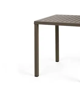 Stoly Cube stôl 70x70 cm Tabacco