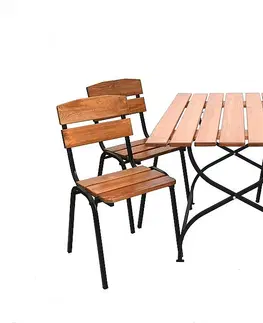 Stolčeky Drevený záhradný stôl LIMA