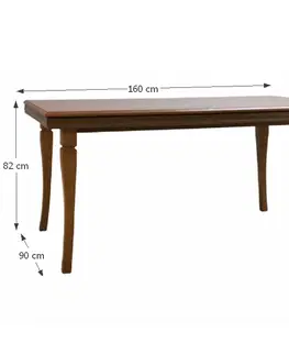 Jedálenské stoly KONDELA Kora ST rustikálny jedálenský stôl samoa king