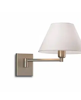 Nástenné svietidlá Pujol Iluminación Nástenné svietidlo Americana, dĺžka ramena 20 cm, bronz