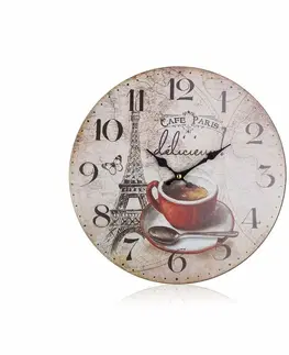 Hodiny Nástenné hodiny Cafe Paris, pr. 34 cm