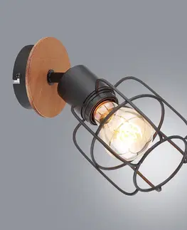 Moderné lampy do obývačky Luster 54037-1 Čierno-hnedá K1