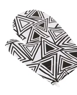 Chňapky Bellatex Chňapka ADELA Trojuholníky čierna, 18 x 28 cm