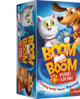 Hračky spoločenské hry pre deti TREFL - spoločenská hra Boom Boom psy a mačky