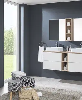 Kúpeľňový nábytok MEREO - Aira, kúpeľňová skrinka 20 cm, spodná, dub Kronberg CN724S
