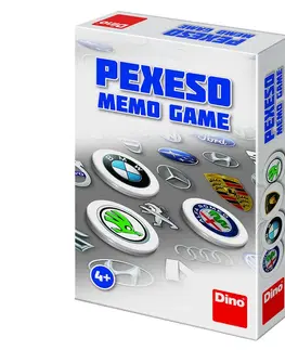Hračky spoločenské hry pre deti DINO - Značky aut pexeso
