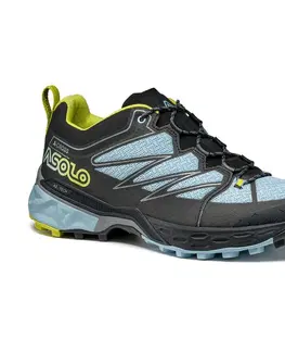 Dámska obuv dámske topánky Asolo Softrock black/celadón/safety yellow B049 7,5 UK