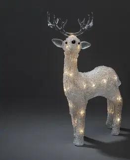 Vonkajšie dekoratívne svietidlá Konstsmide Christmas LED figúrka Sob do exteriéru IP44 číra 2 500 K